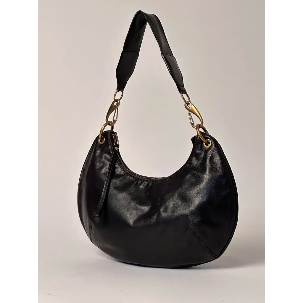 Gucci Half Moon Hobo Bag Black Leather 2003 by Tom Ford