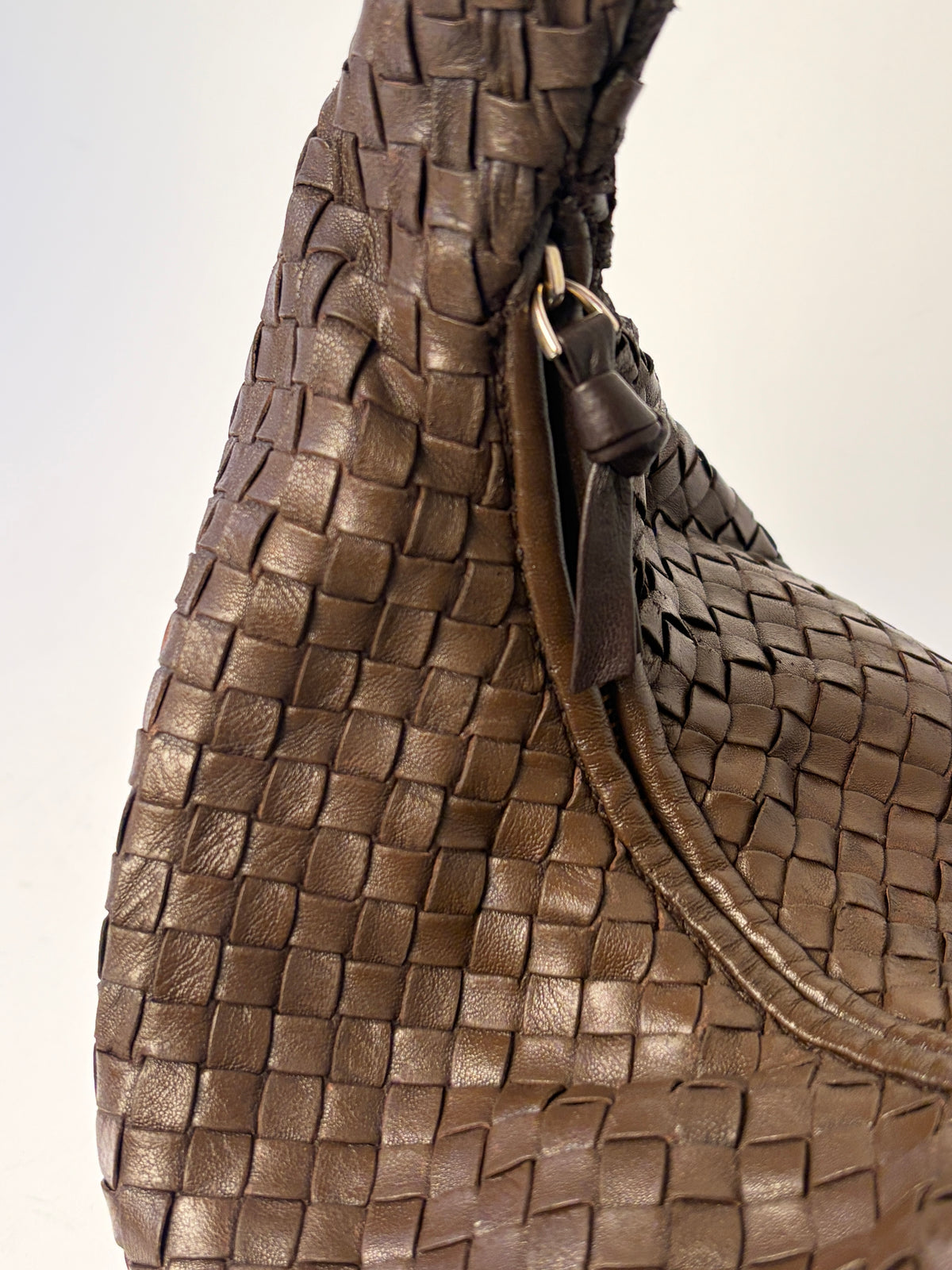 Bottega Veneta Medium Veneta Brown Leather Handbag