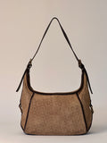 Celine Romy Hobo Shoulder bag in Macadame Monogram Brown Suede