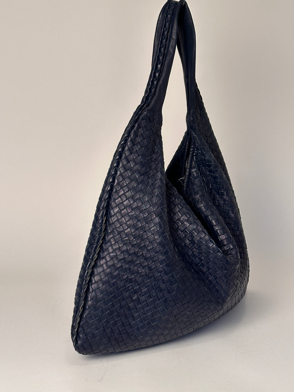 Bottega Veneta Maxi Veneta Navy Blue