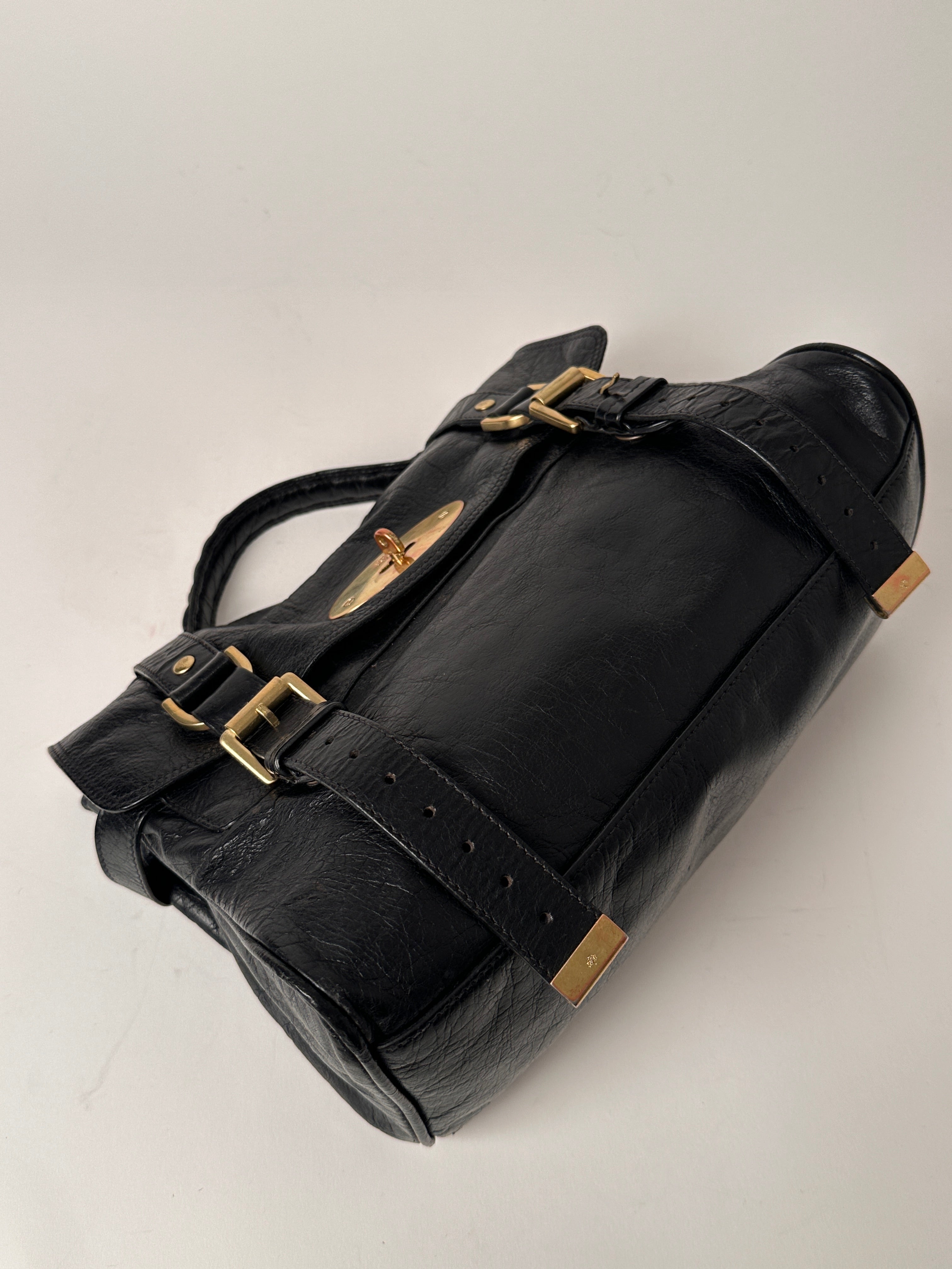 Mulberry Alexa Black Leather Handbag