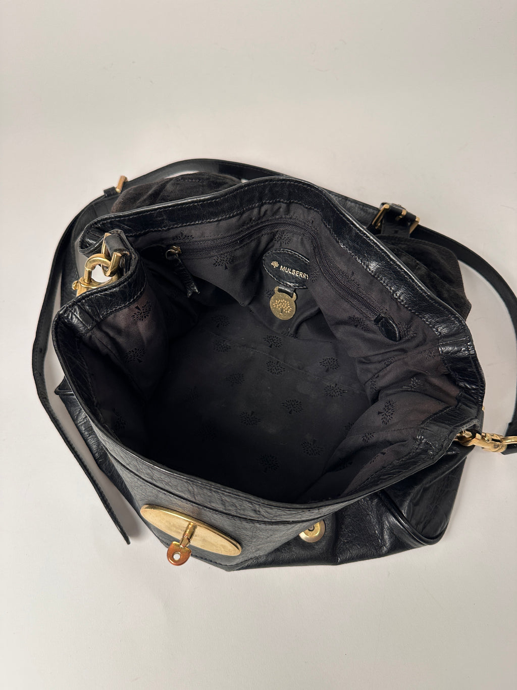 Mulberry Alexa Black Leather Handbag