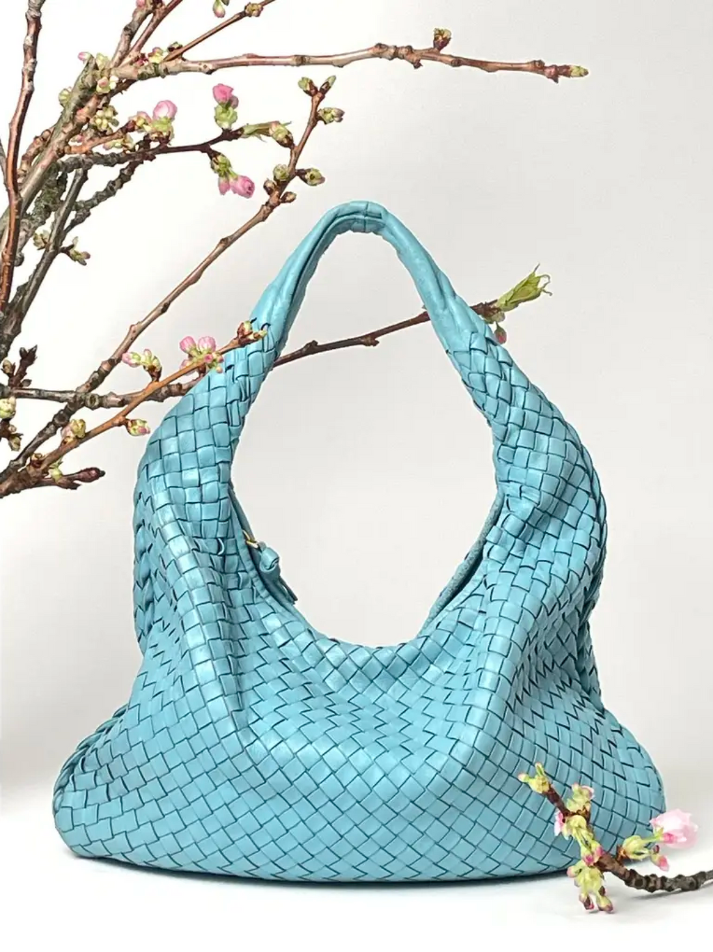 Bottega Veneta Blue Medium Veneta
