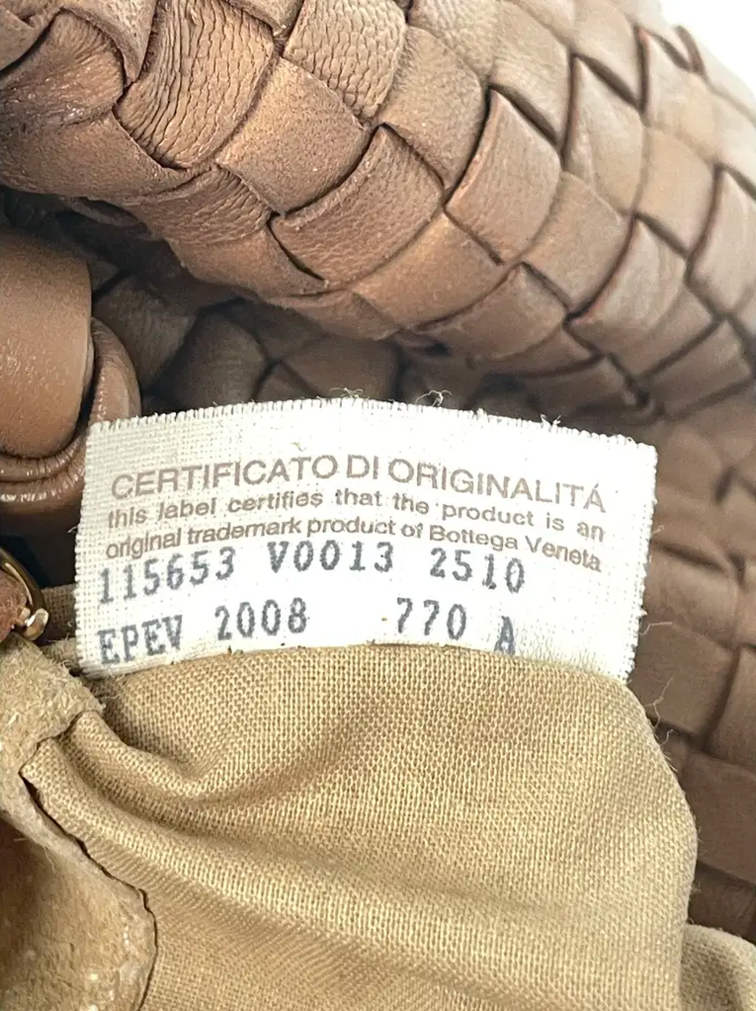 Bottega Veneta Light Brown Medium Veneta
