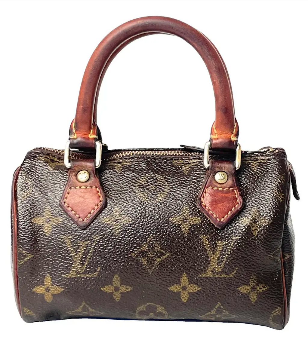 Louis Vuitton Nano Speedy Leather Handbag Year 1997
