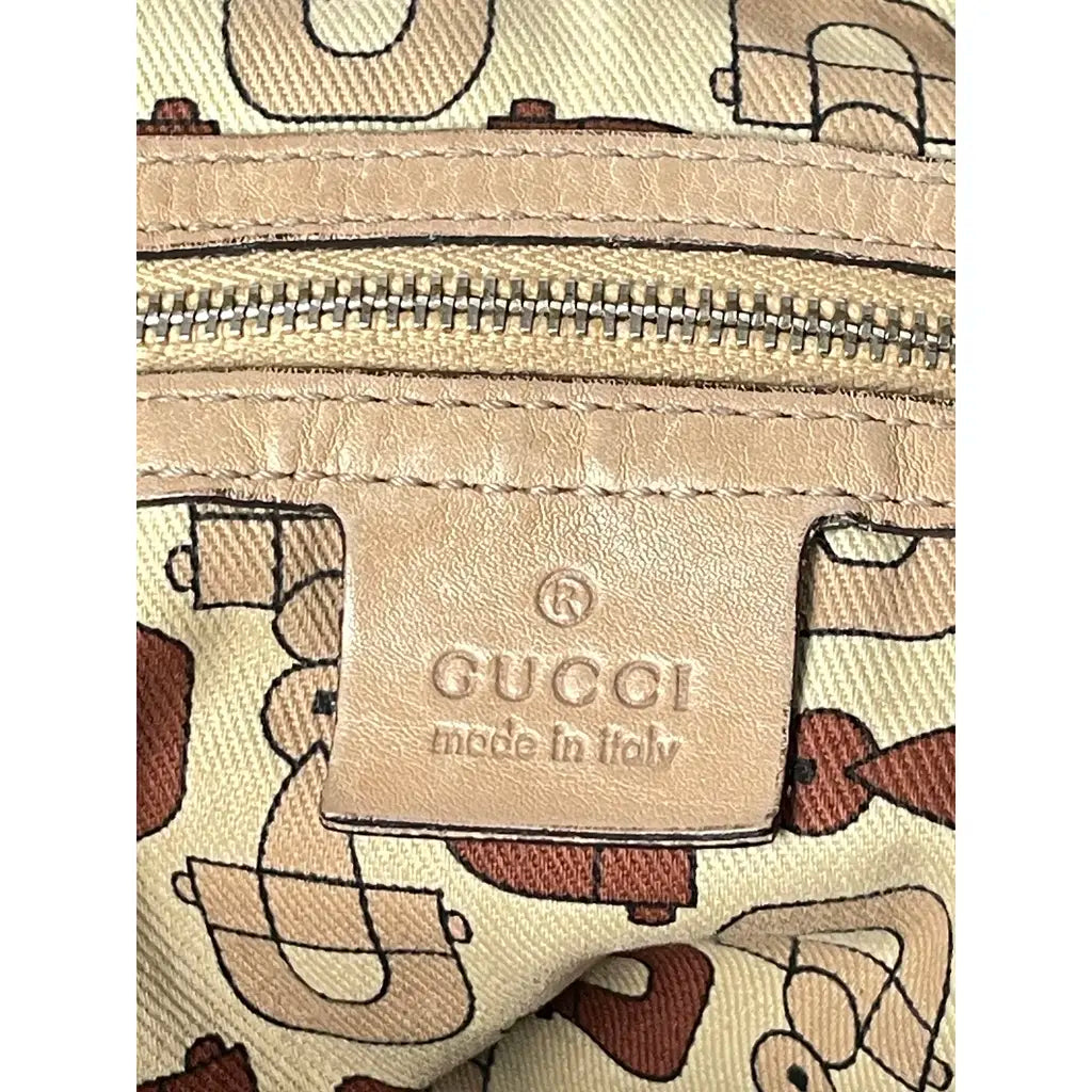 Gucci Pelham Hobo Beige Light Brown Leather Shoulderbag