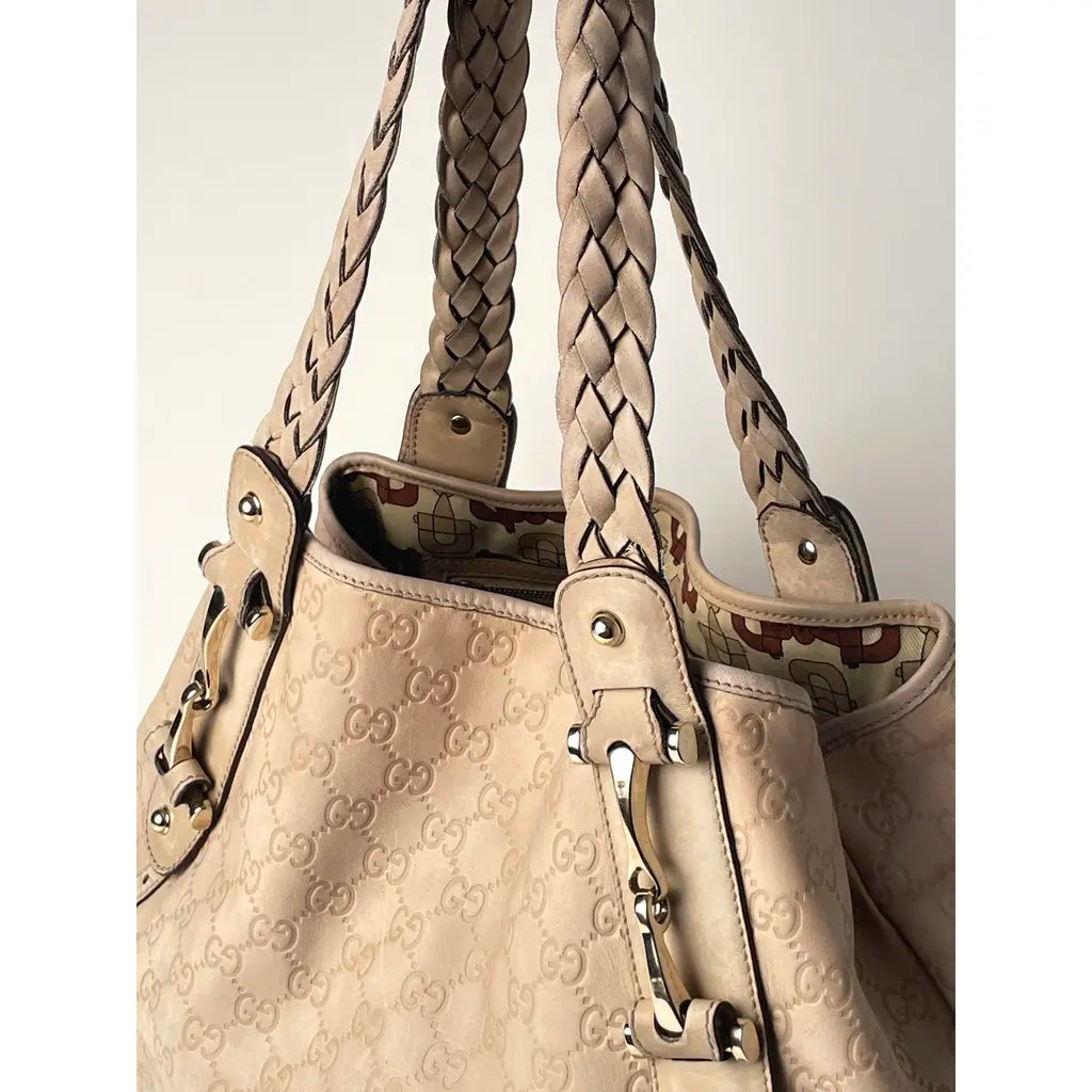 Gucci Pelham Hobo Beige Light Brown Leather Shoulderbag