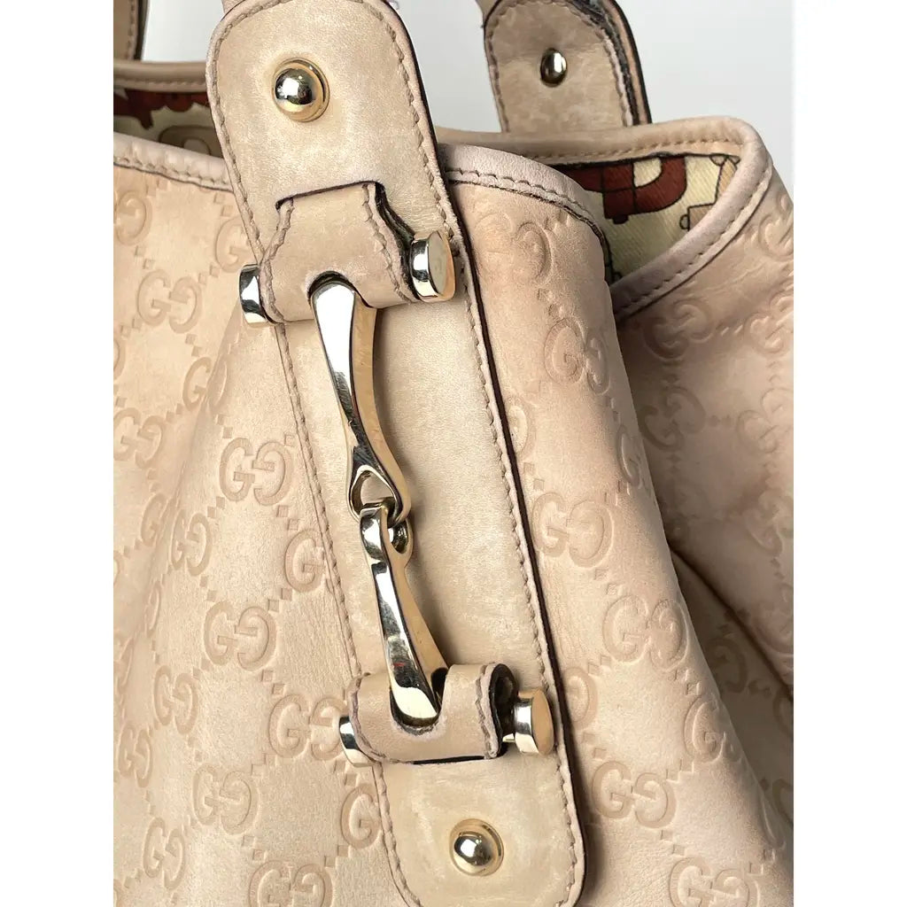 Gucci Pelham Hobo Beige Light Brown Leather Shoulderbag