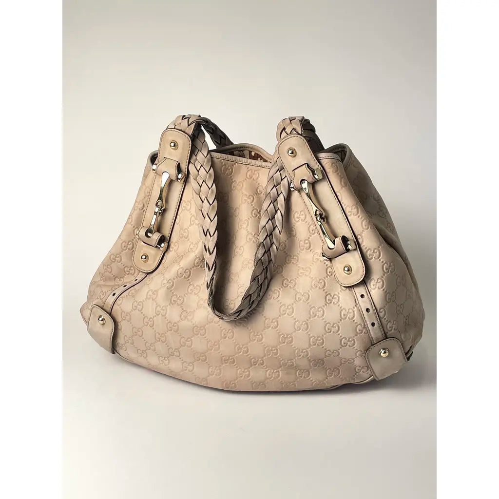 Gucci Pelham Hobo Beige Light Brown Leather Shoulderbag