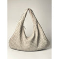 Bottega Veneta Large Beige White Veneta Hobo