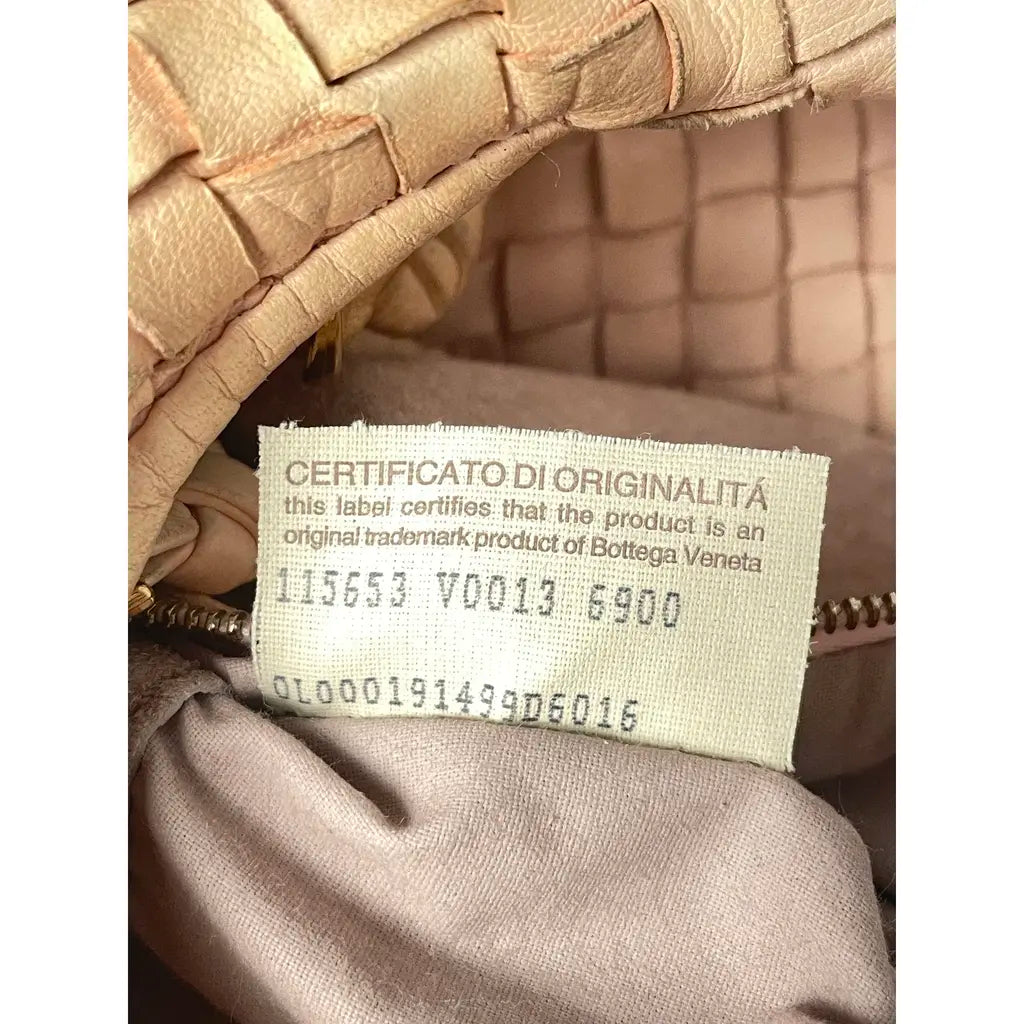 Bottega Veneta Medium Veneta Rose Powder Pink Shoulderbag