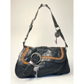 Christian Dior Gaucho Double Saddle Jumbo Black Leather Shoulder bag