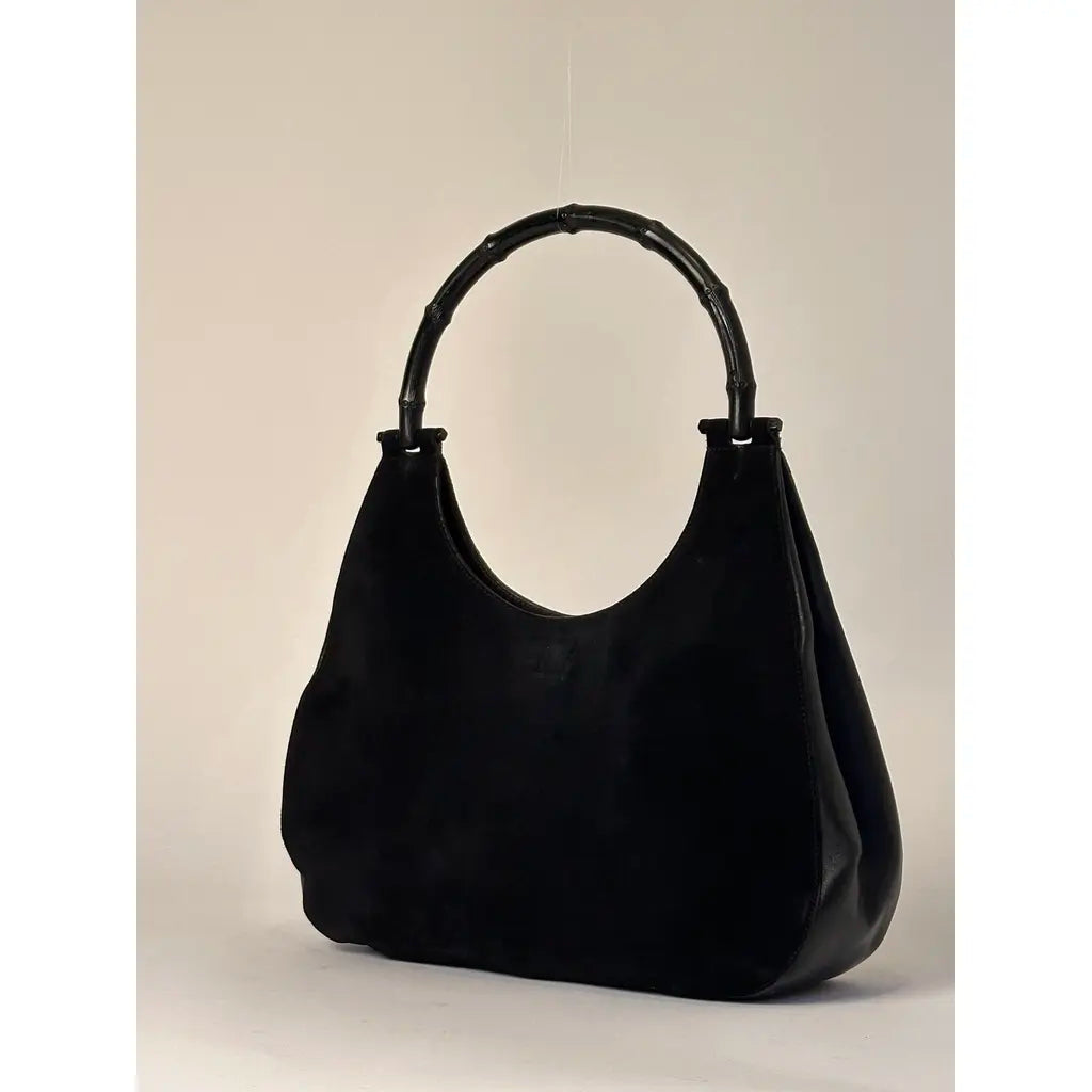 Gucci Jackie Hobo Bamboo Black Leather Vintage Shoulder bag
