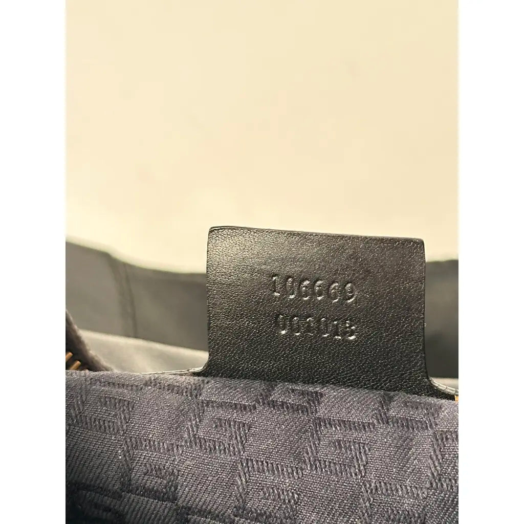 Gucci Half Moon Hobo Bag Black Leather 2003 by Tom Ford