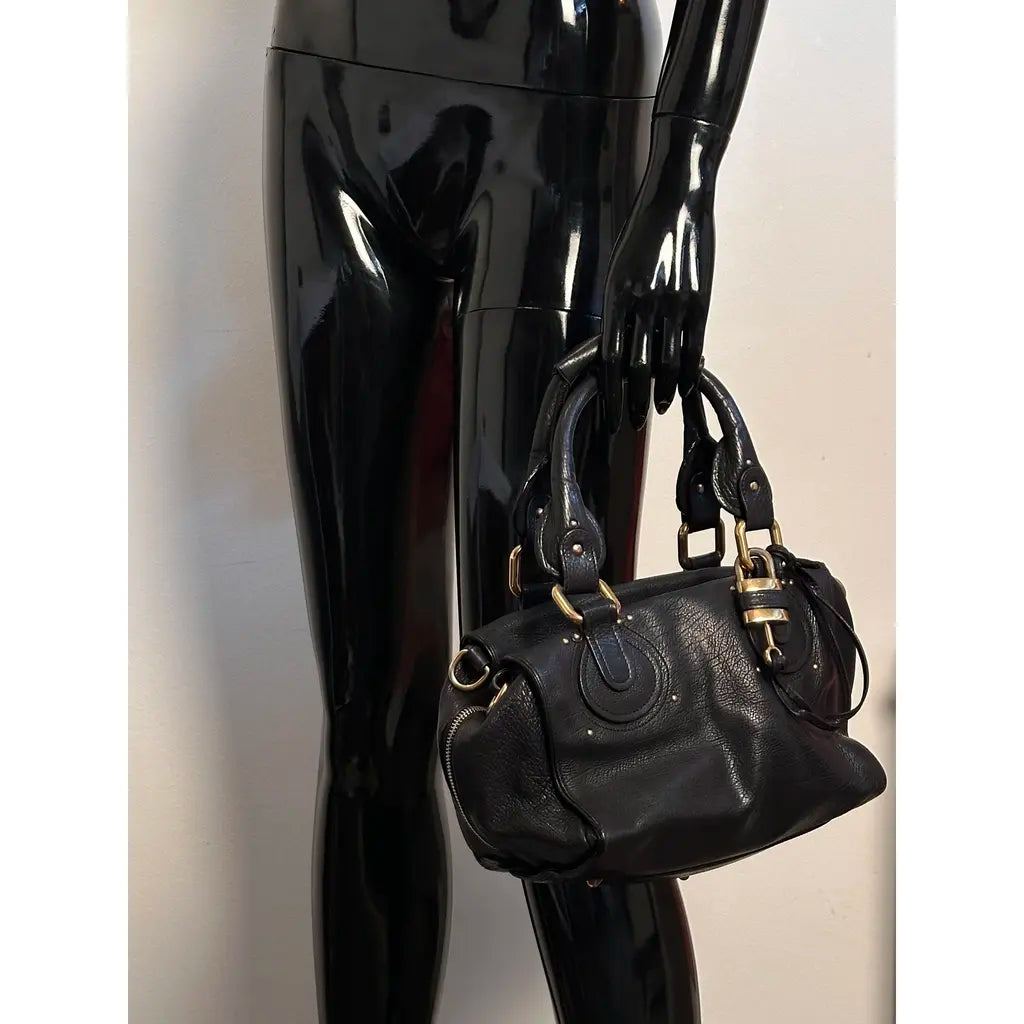 Chloé Paddington Black Leather Shoulder bag