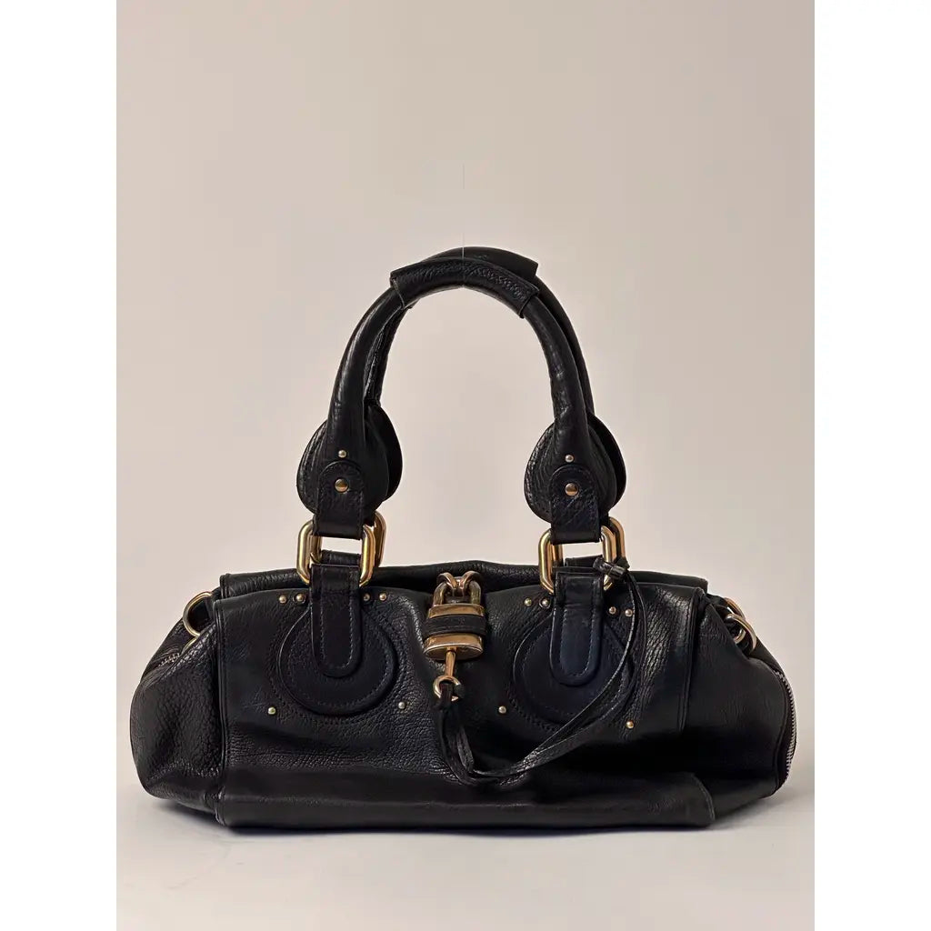 Chloé Paddington Black Leather Shoulder bag