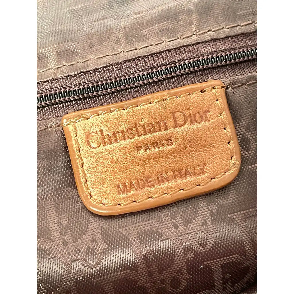 Christian Dior Gaucho Double Saddle Jumbo Brown Leather Shoulder bag