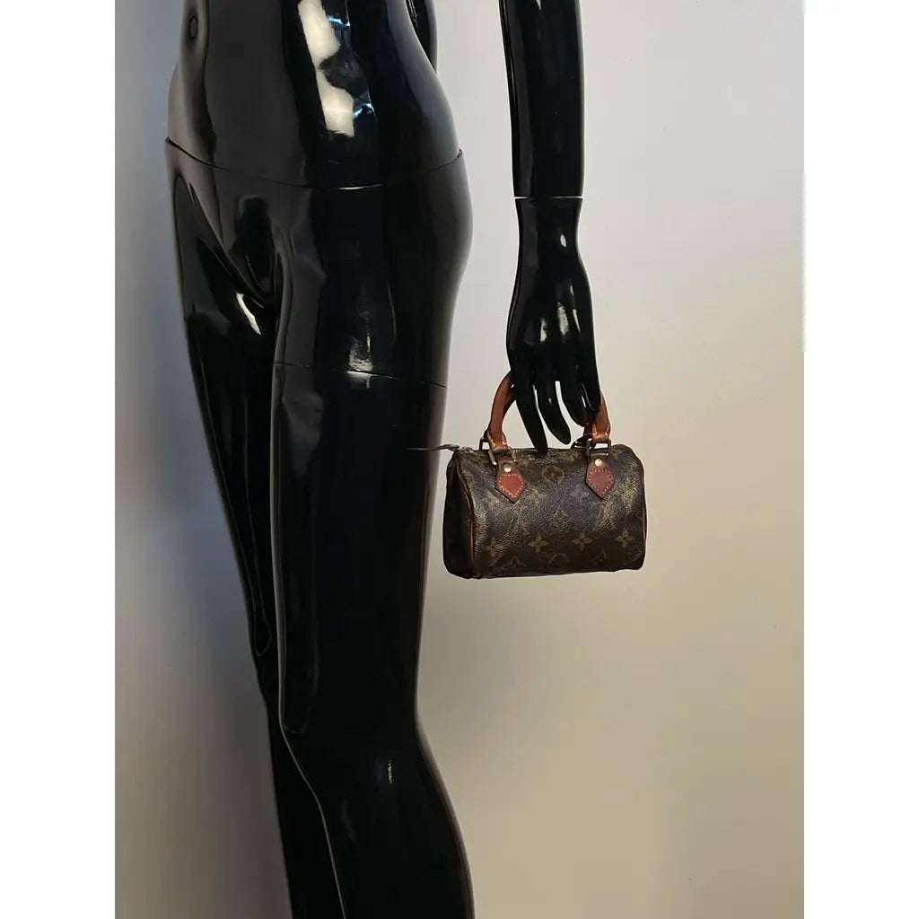 Louis Vuitton Nano Speedy Leather Handbag Year 1997