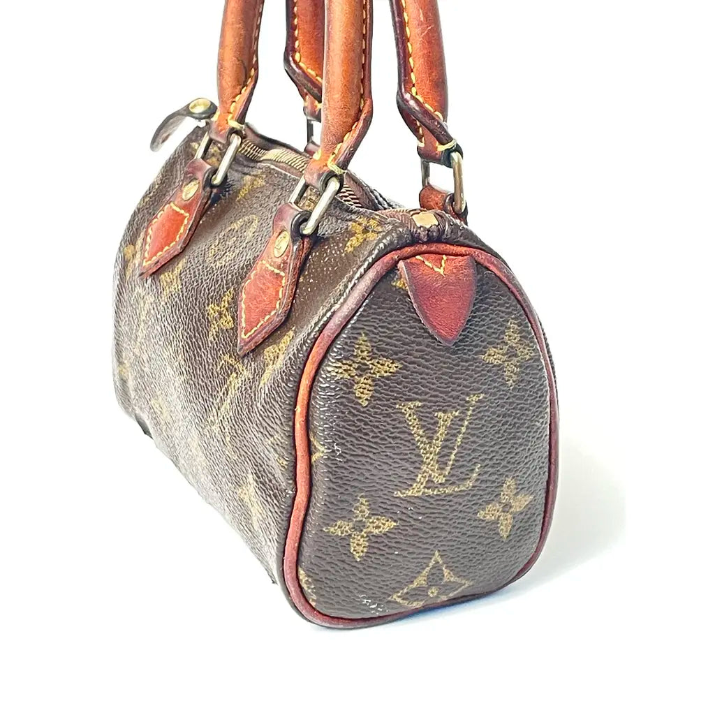 Louis Vuitton Nano Speedy Leather Handbag Year 1997
