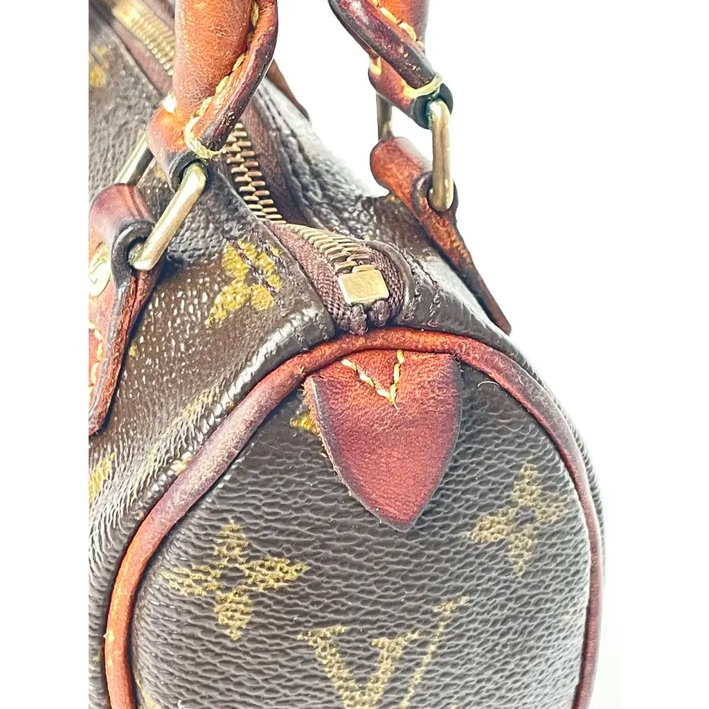 Louis Vuitton Nano Speedy Leather Handbag Year 1997