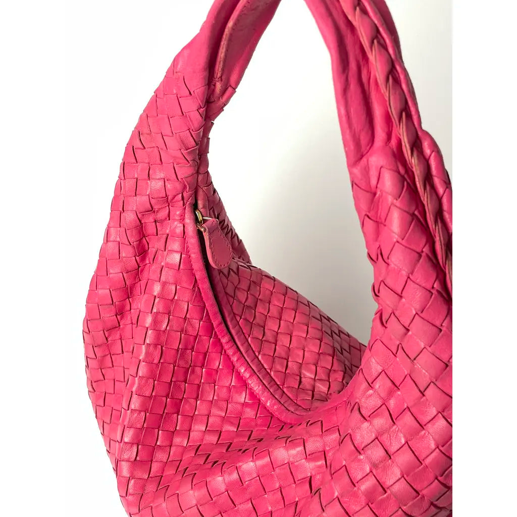 Bottega Veneta Pink Medium Veneta