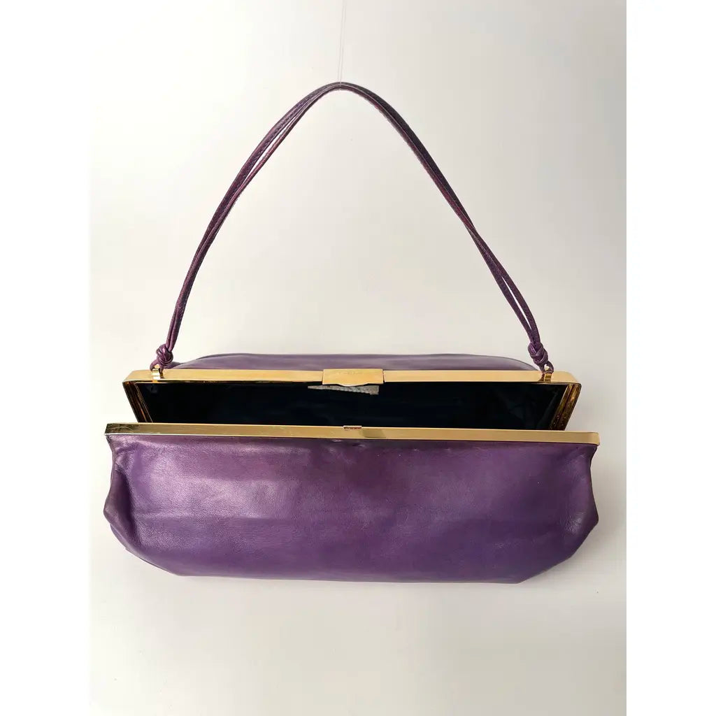 Miu Miu Arcadie Camera Purple Leather Shoulderbag